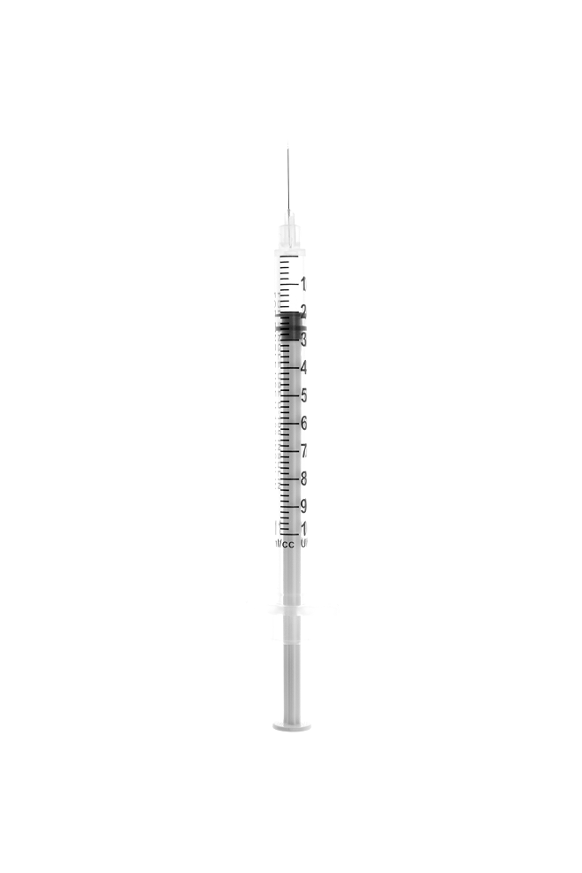 Шприц инъекционный однократного применения 3-х детальный 1А «Луер» инсулиновый U-100